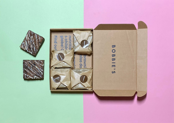Our famous gigantic brownies are made with authentic sourced ingredients and packaging for you to share with love, freshly crafted and delivered with every brownie feeding a child.